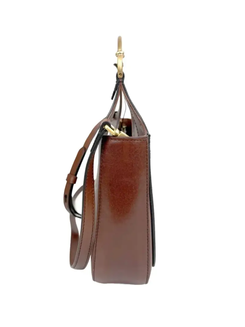 Borsa a Mano Elegante MARRONE miniatura 2