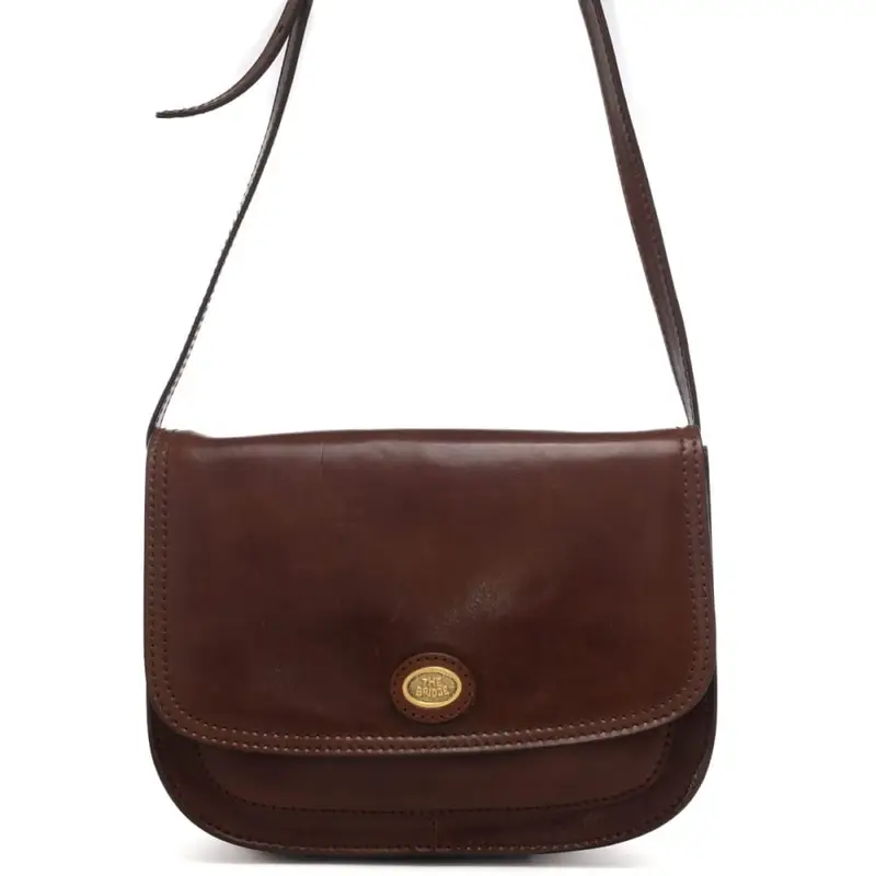 borsa a tracolla donna story medio grande in pelle cuoio