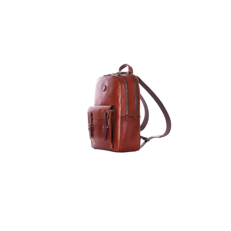 Borsa Uomo THE BRIDGE Marrone Backpack 2 zip miniatura 2
