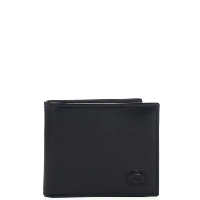 The Bridge portafoglio uomo con porta monete con patta in pelle nero