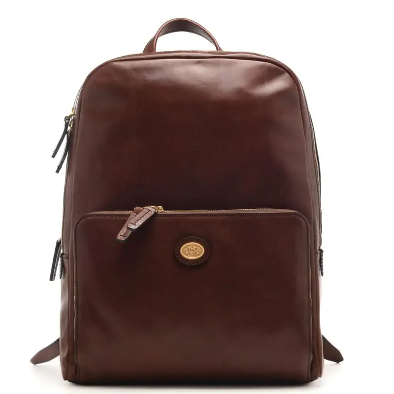 The Bridge zaino da donna story in vera pelle marrone cuoio