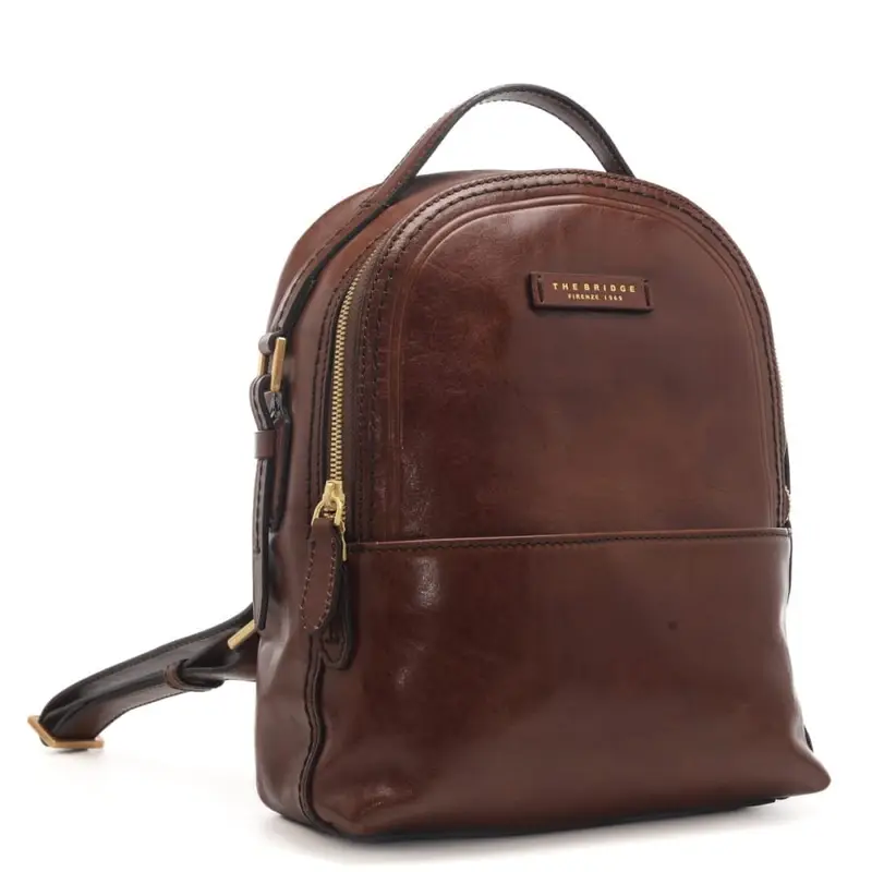 The Bridge zaino donna pearl district in pelle cuoio miniatura 2