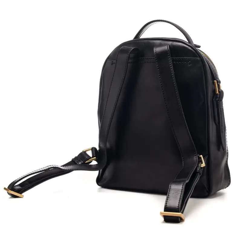 The Bridge zaino donna pearl district in pelle nera miniatura 3