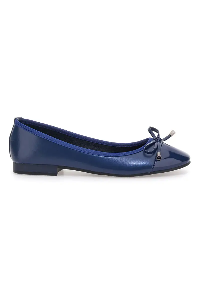 Ballerine blu con fiocco decorativo The First IDE1070 [NAVY]