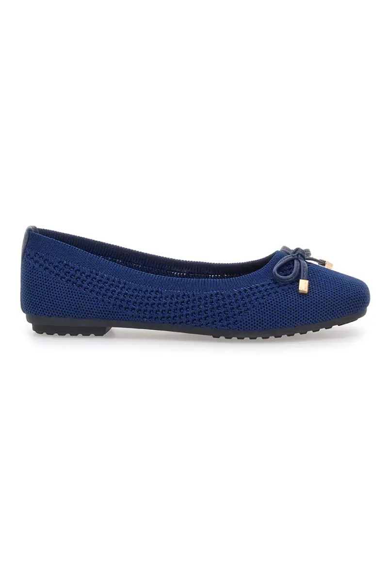 Ballerine blu in tessuto con soletta morbida The First PRE3 [NAVY]