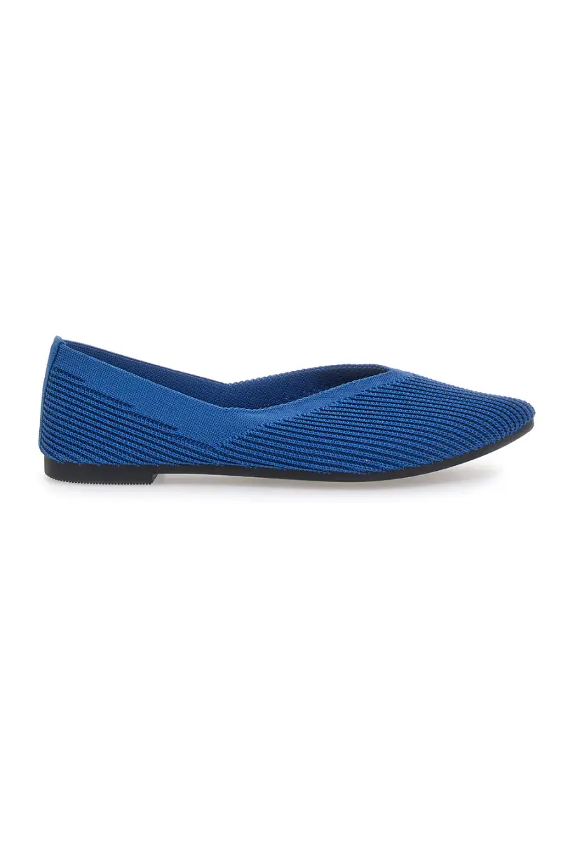 Ballerine blu in tessuto con soletta morbida The First PREA614 [JEANS]