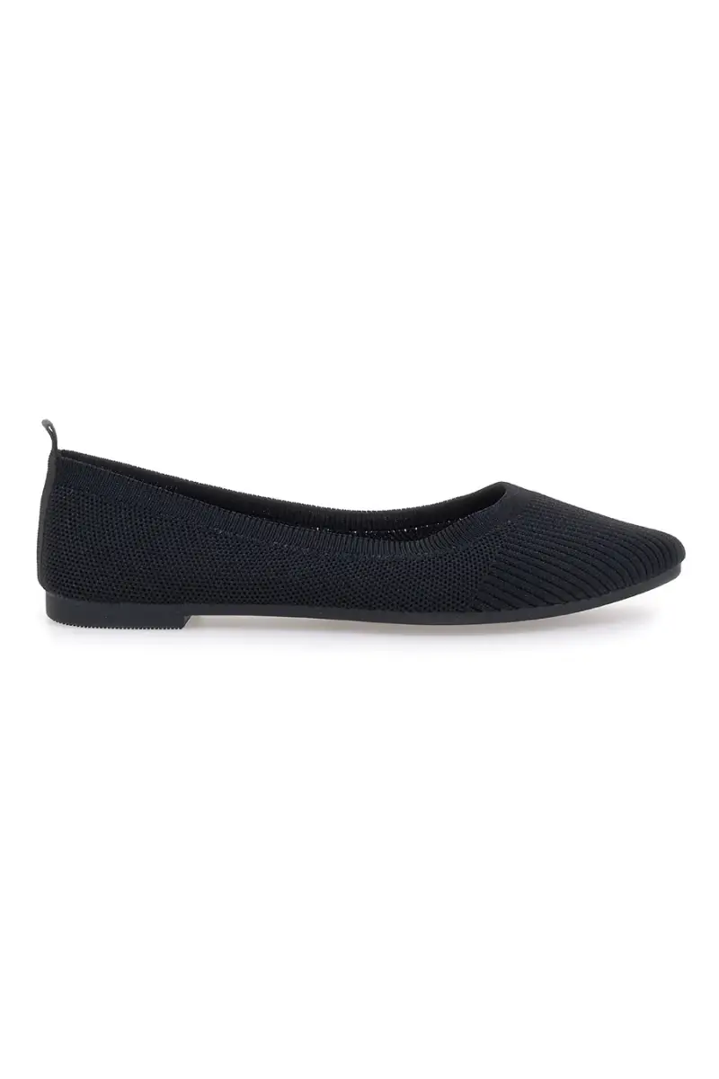 Ballerine nere in tessuto con soletta morbida The First PRESZ42 [NERO]