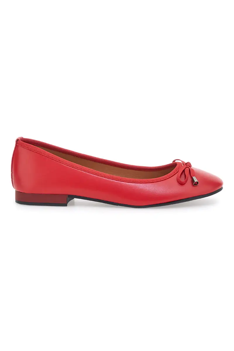 Ballerine rosse con fiocco decorativo The First IDE173 [ROSSO]