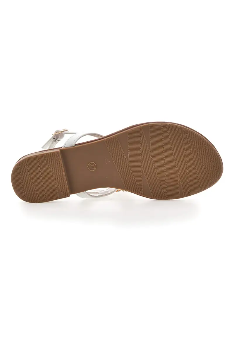 Sandali Bianchi con Strass The First Chic PRE3008 [BIANCO] miniatura 5