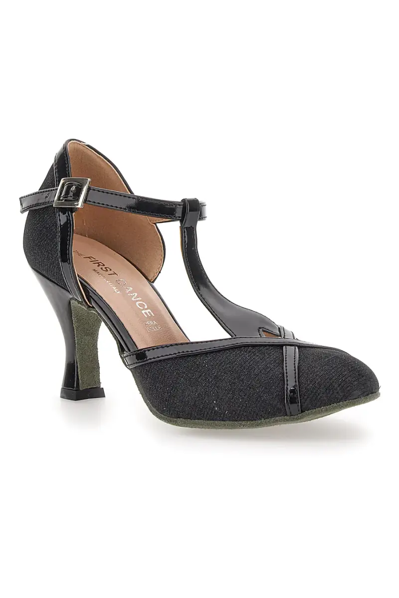 Scarpe da Ballo Nere Con Tacco Medio The First Dance 4325 [NERO] miniatura 2