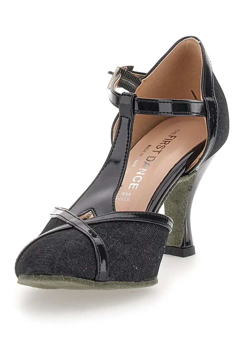 Scarpe da Ballo Nere Con Tacco Medio The First Dance 4325 [NERO] miniatura 3