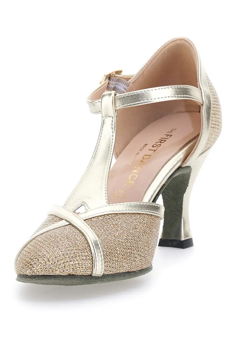 Scarpe da Ballo Platino Con Tacco Medio The First Dance 4325 [PLATINO] miniatura 3