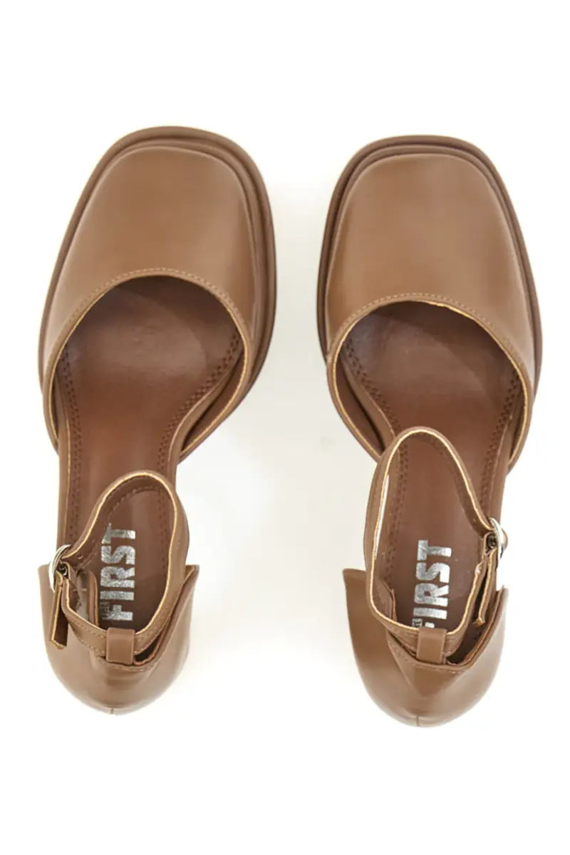 Decolleté Plateau The First 23261 Marroni [TAUPE] miniatura 5