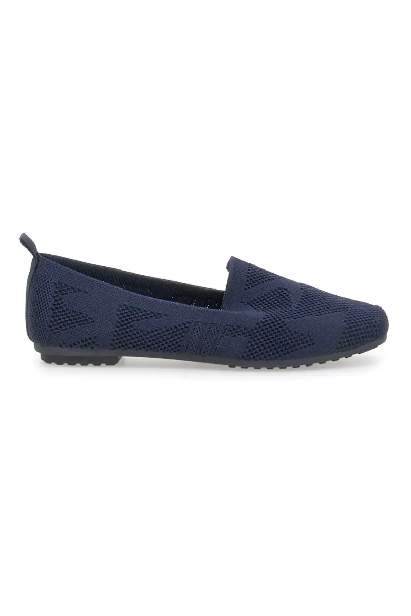 Mocassini blu in tessuto con soletta morbida The First PRESZ32 [NAVY]