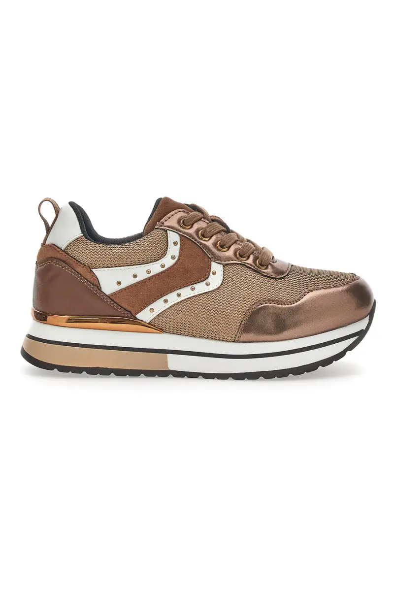 Sneakers Platform The First 2227 Bronzo [MARRONE]