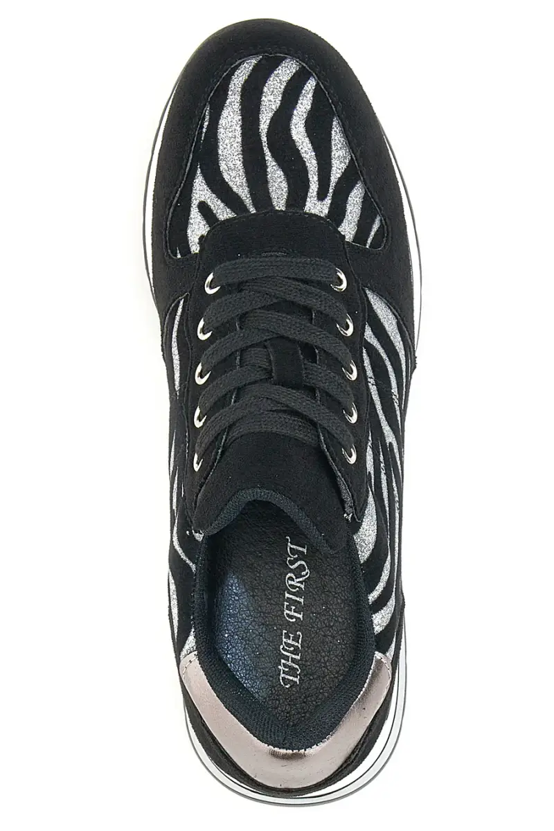 Sneakers Platform The First 2227 Zebrate [BIANCO miniatura 5