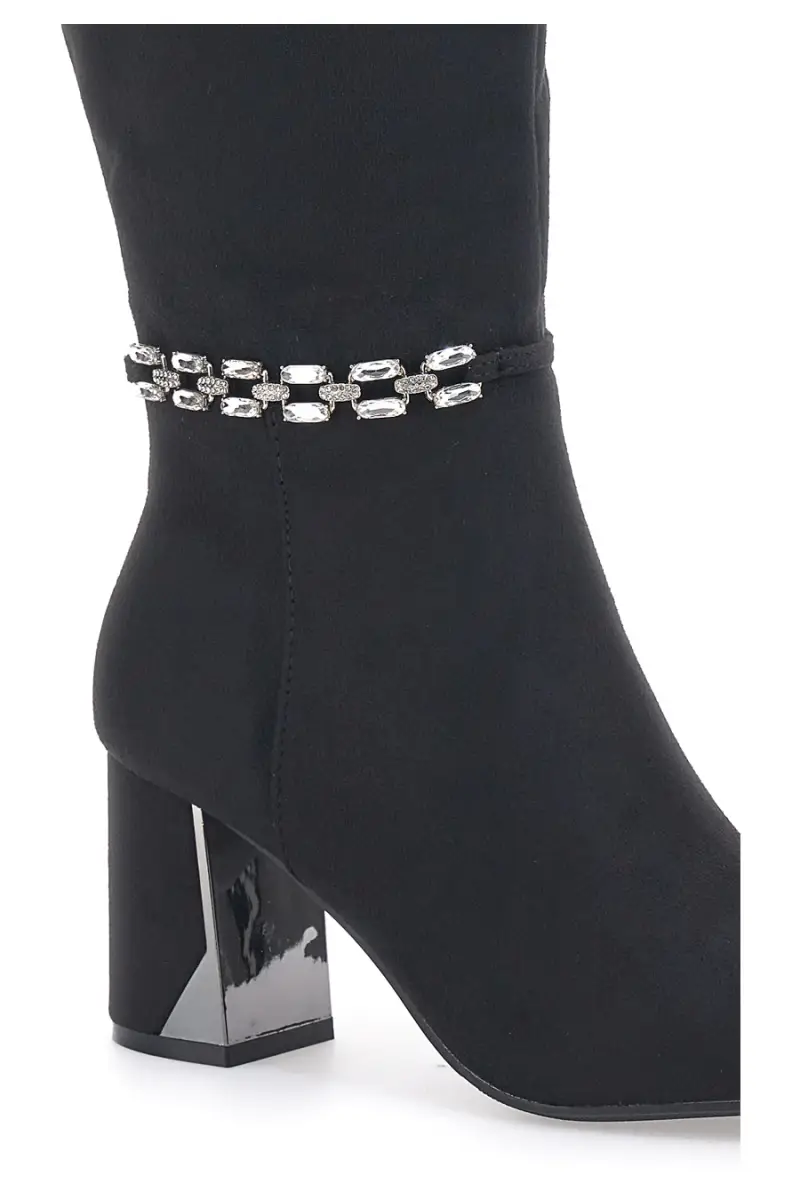 THE FIRST Stivaletti con tacco Nero 4338378 miniatura 5