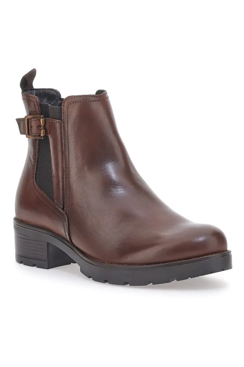 Stivaletti Marroni in Vera Pelle The First 20304 [MARRONE] miniatura 2