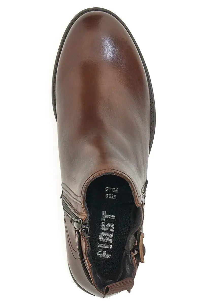 Stivaletti Marroni in Vera Pelle The First 20304 [MARRONE] miniatura 5