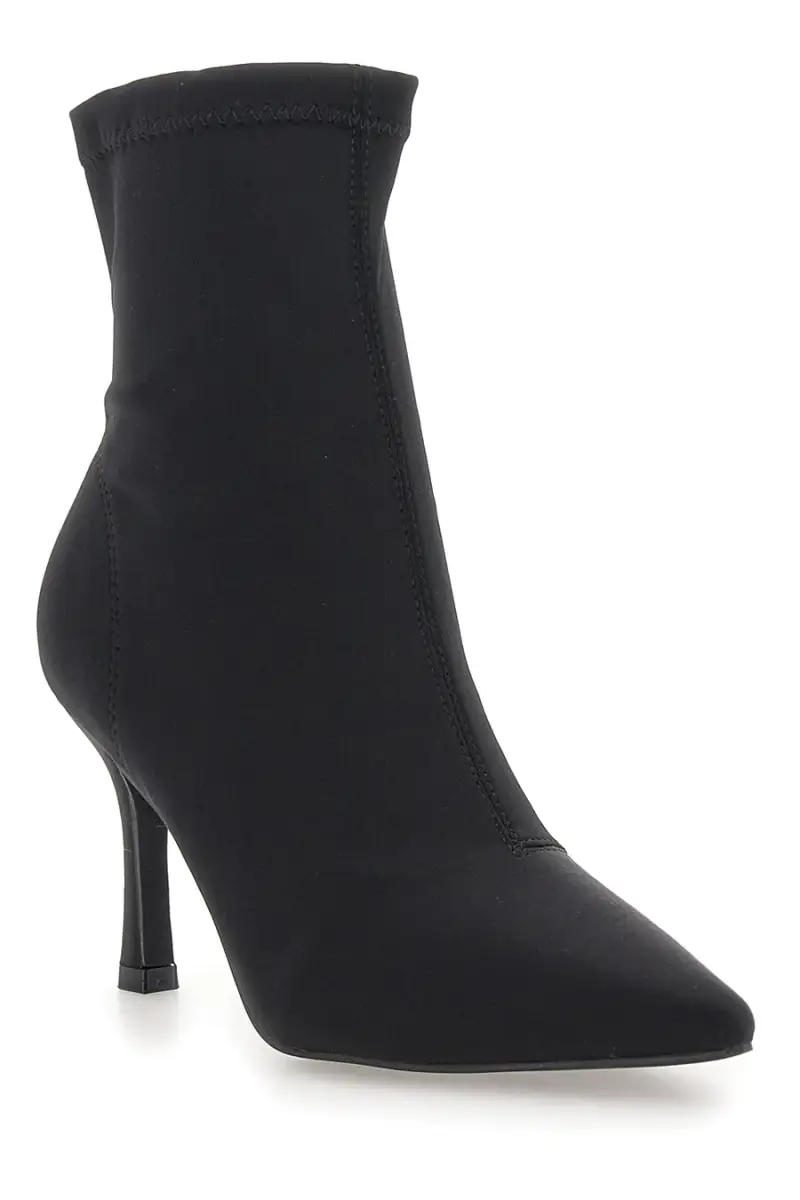 Stivaletti neri a calza con tacco a spillo The First P632 [NERO] miniatura 2