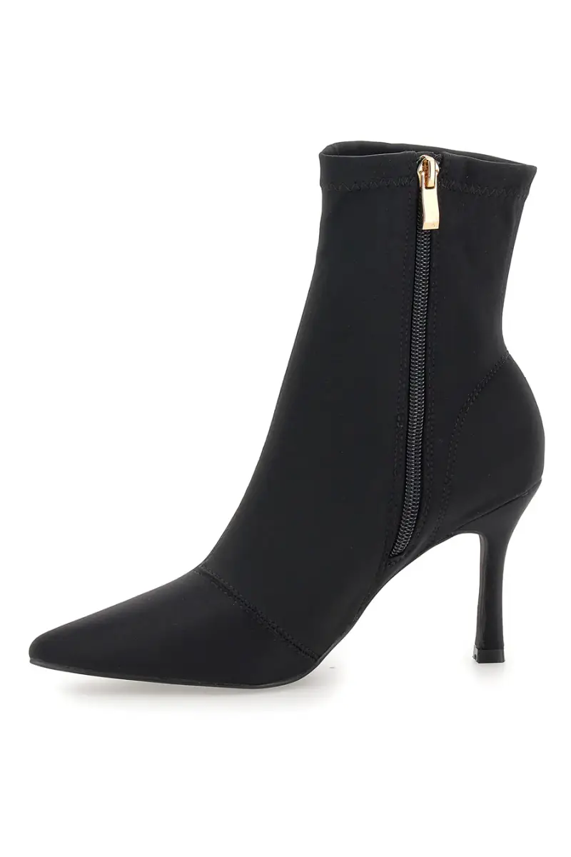 Stivaletti neri a calza con tacco a spillo The First P632 [NERO] miniatura 4