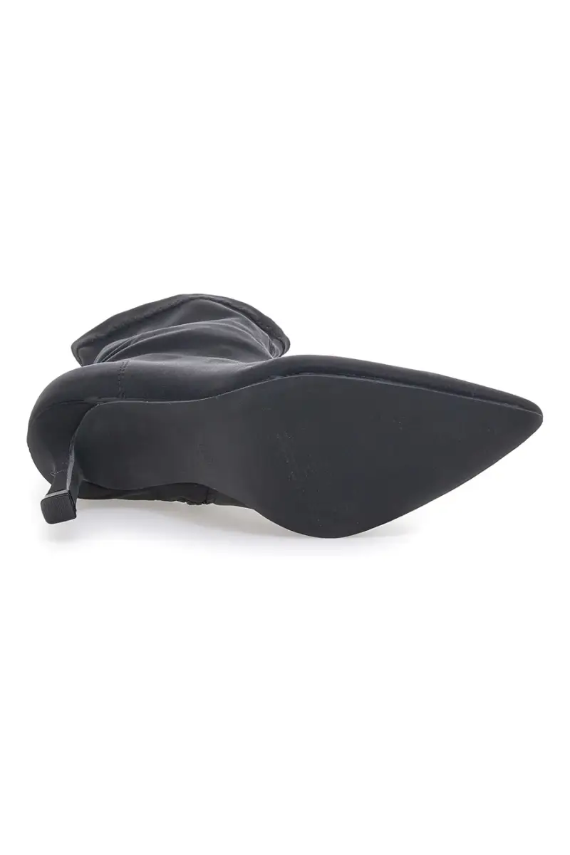 Stivaletti neri a calza con tacco a spillo The First P632 [NERO] miniatura 5