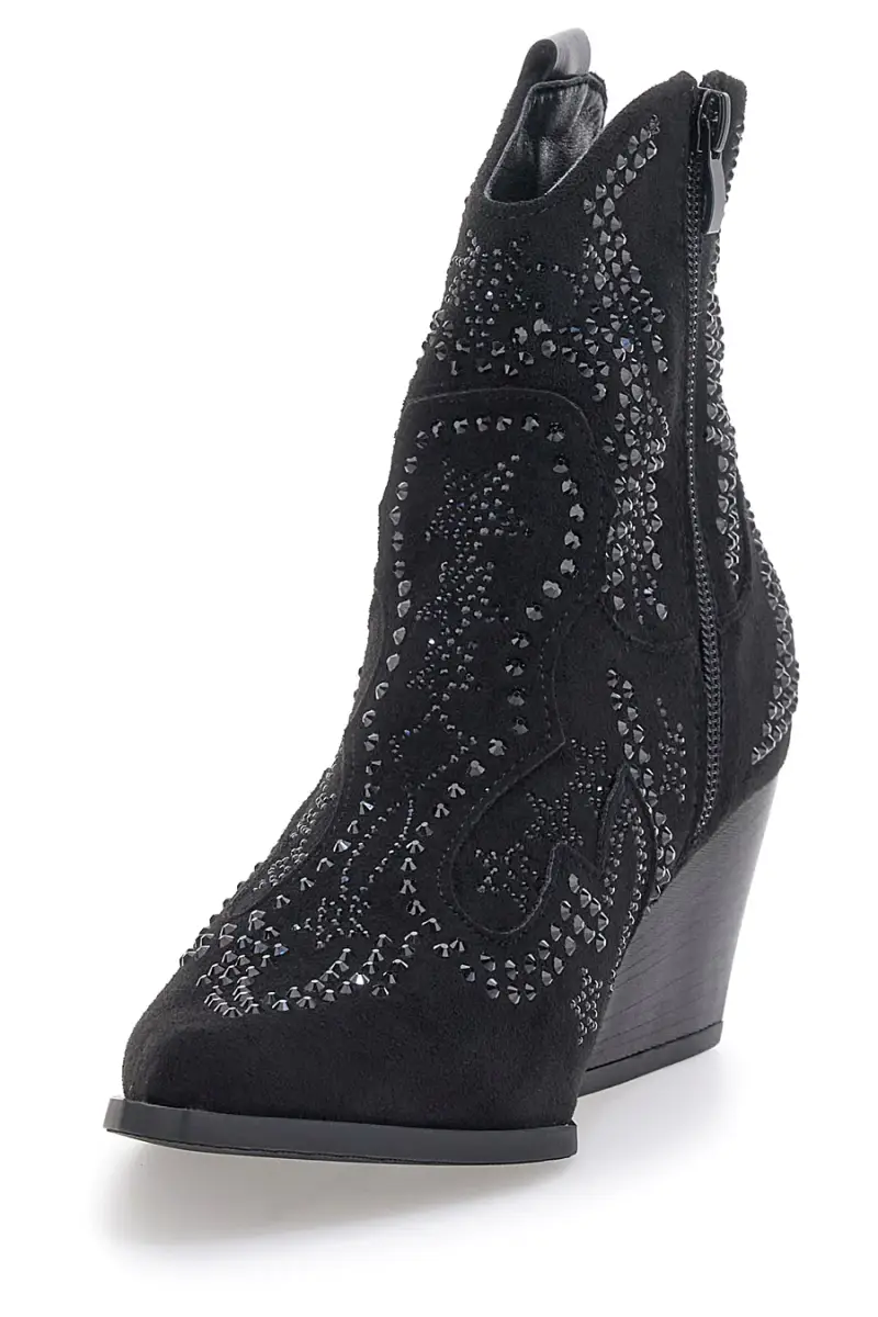 Stivaletti Texani Neri alla Caviglia con Decorazioni THE FIRST 506 [NERO] miniatura 3