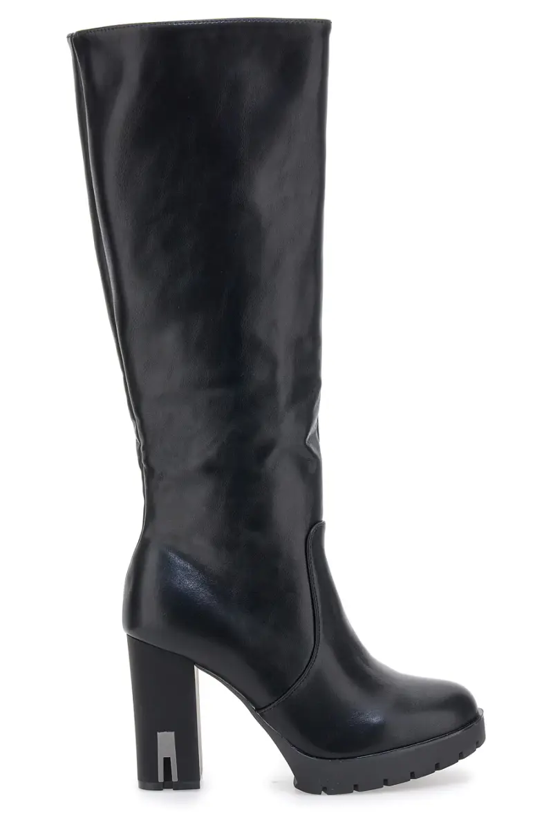 Stivali Alti Neri Con Tacco The First H262538 [NERO]