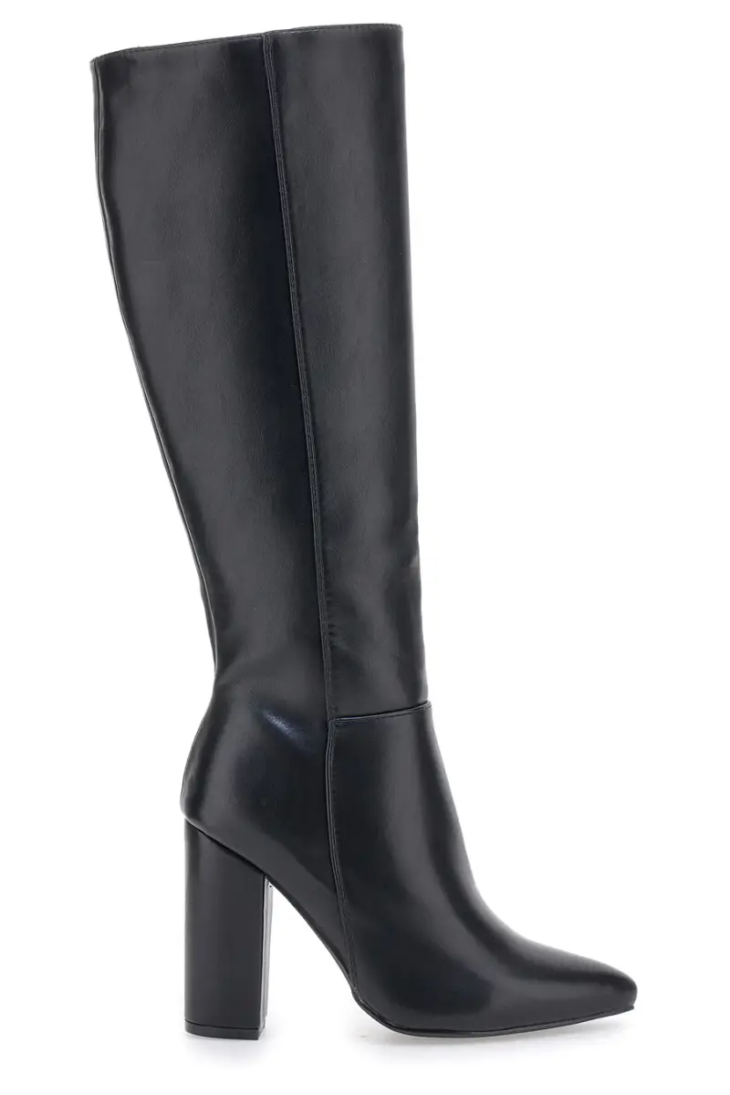 Stivali Neri al Ginocchio con Tacco Alto THE FIRST 500 [NERO]