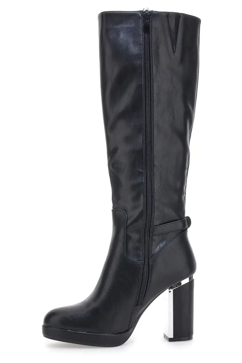 Stivali Neri con Dettagli Cromati The First RQ202329 [NERO] miniatura 4