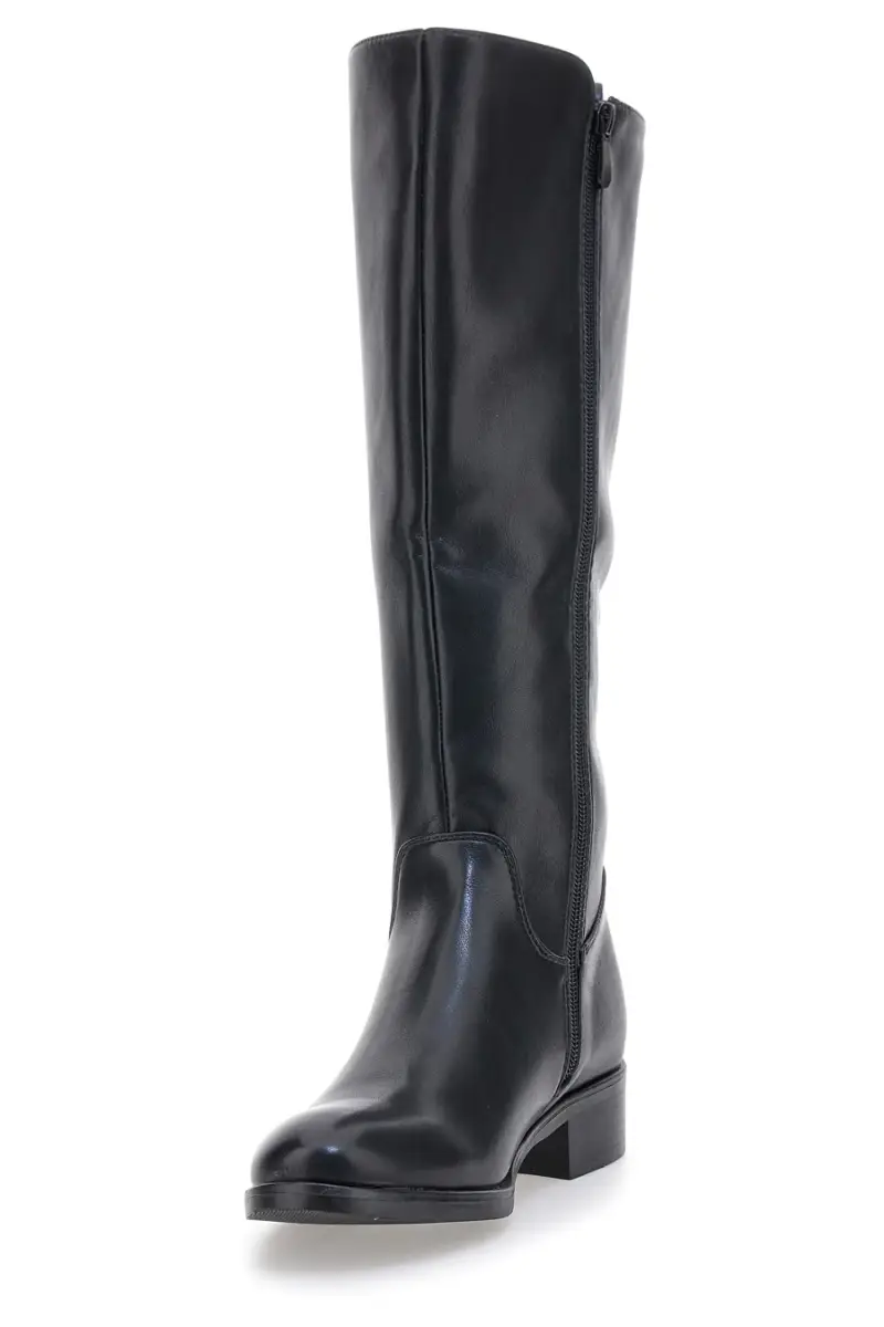 Stivali neri con fascia elastica The First P614 [NERO] miniatura 3