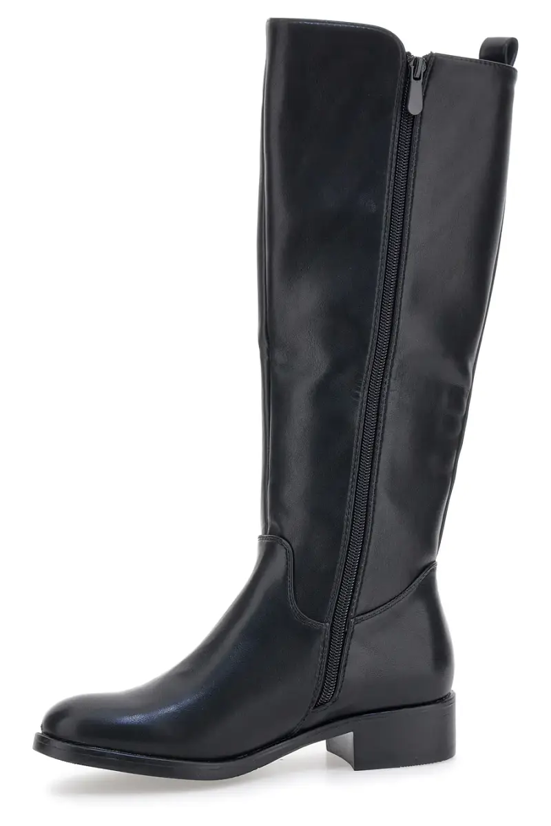 Stivali neri con fascia elastica The First P614 [NERO] miniatura 4