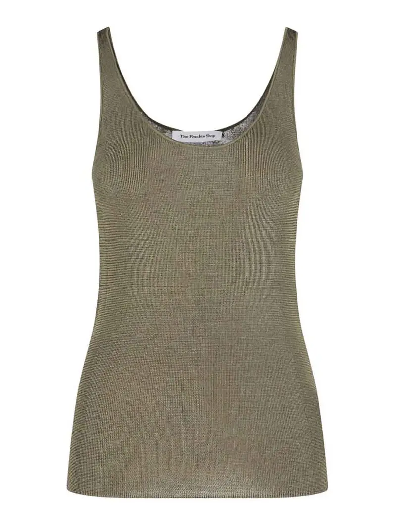 Canotta In Maglia Verde