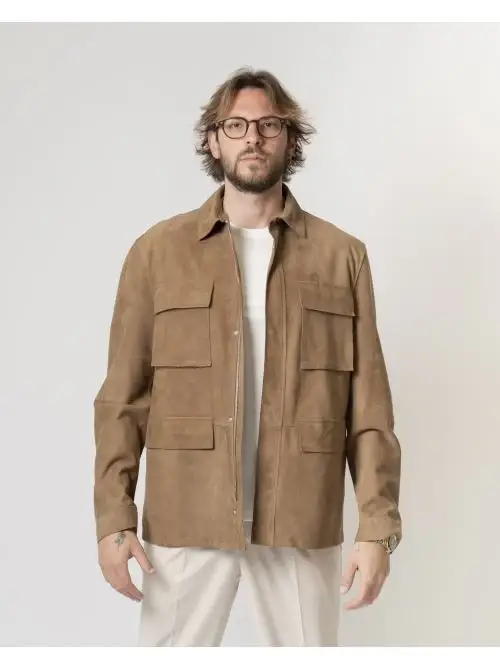 Sahariana Camoscio Fango miniatura 2