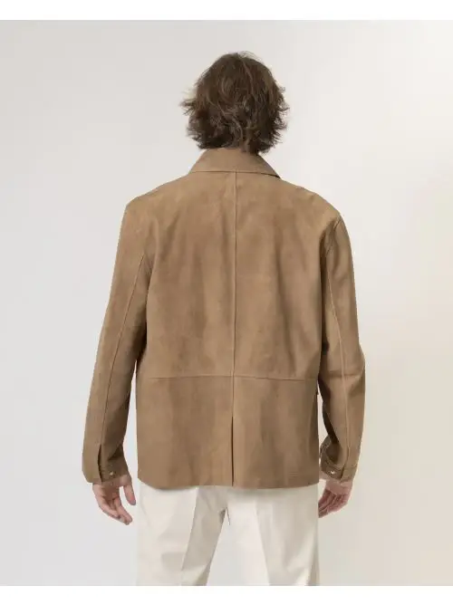 Sahariana Camoscio Fango miniatura 3