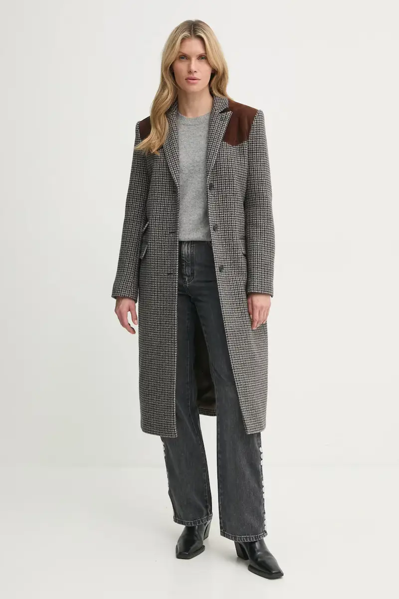 cappotto donna colore grigio FMAN29002K miniatura 2