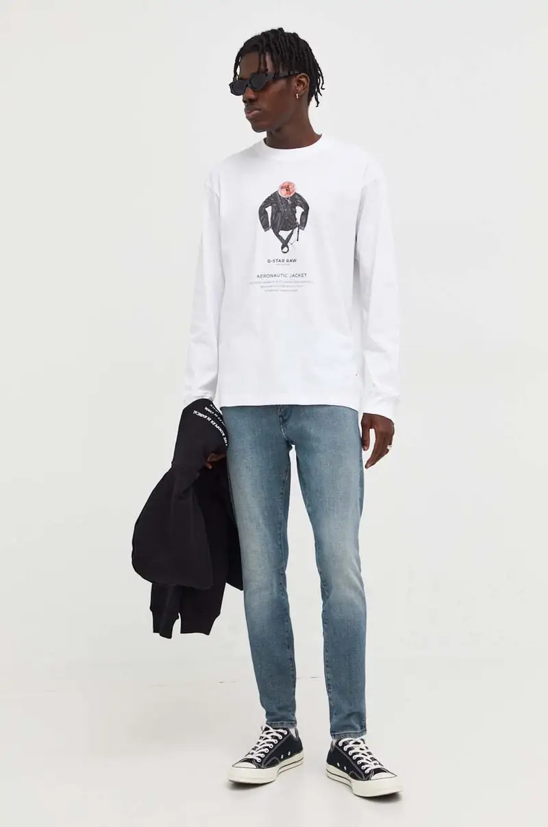 felpa in cotone uomo con cappuccio Nero miniatura 3