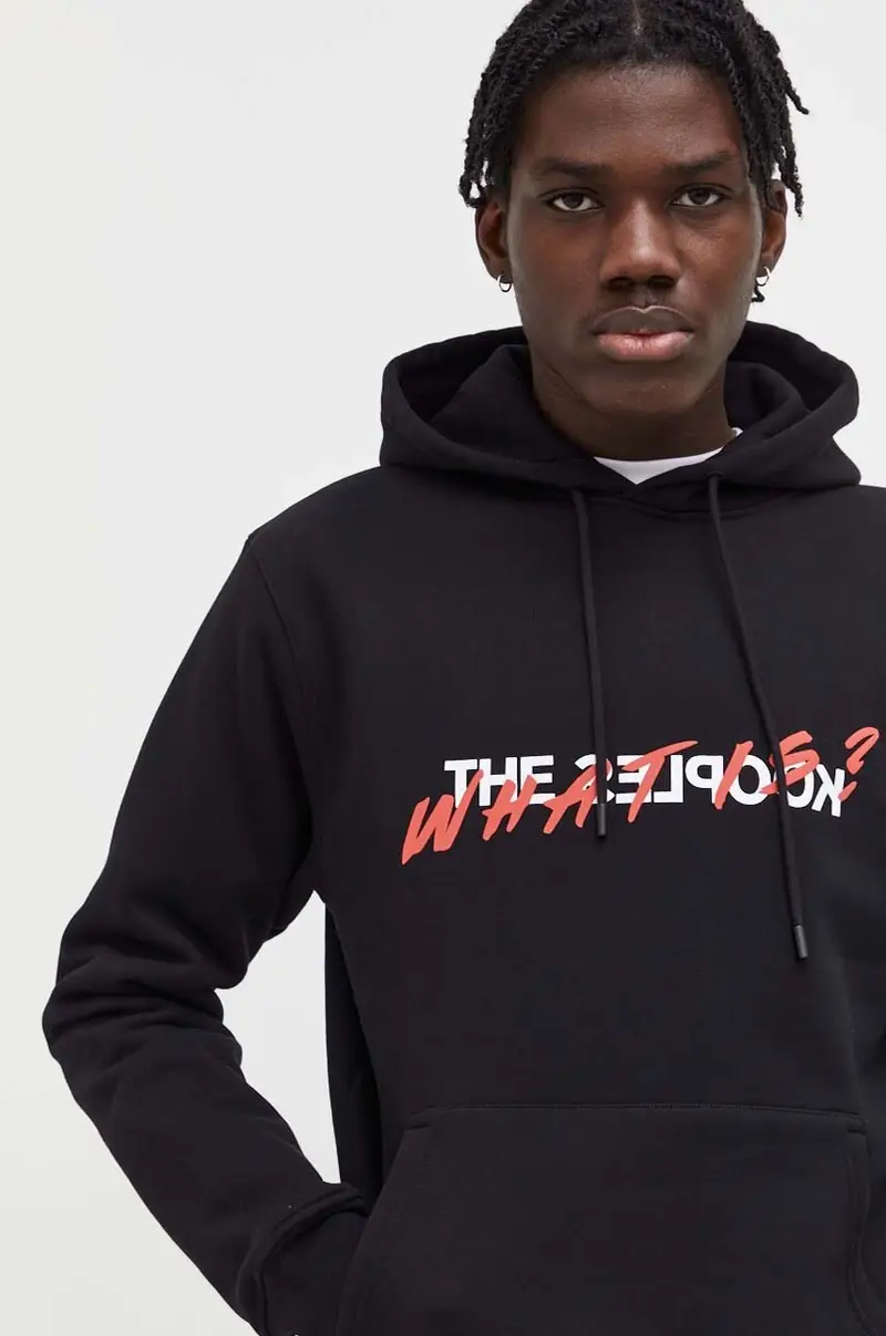 felpa in cotone uomo con cappuccio Nero miniatura 4