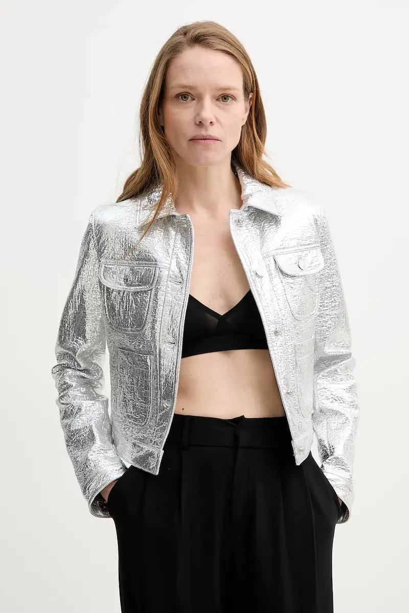 giacca colore argento FBLO30008K