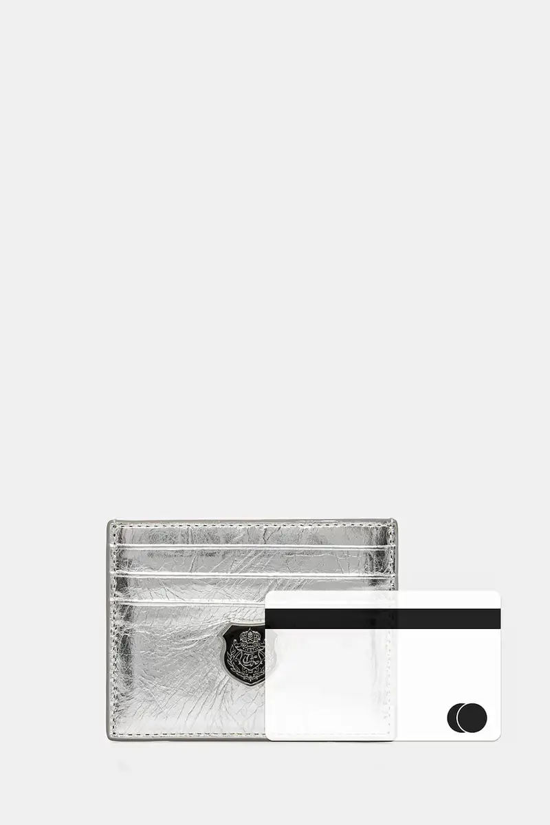 portacarte in pelle colore argento AFPM30000K miniatura 4