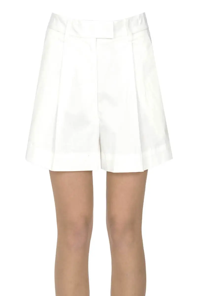 Shorts in cotone Bianco