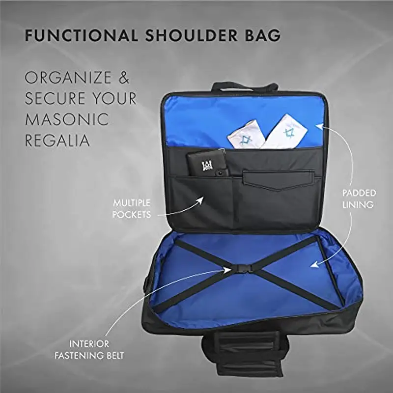 THE MASONIC COLLECTION Borsa a mano Nero 2325790 miniatura 3