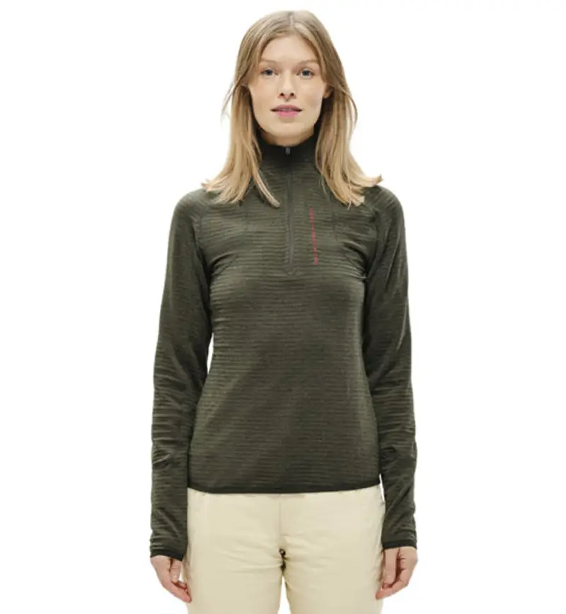 Light Tech Fleece Half Zip W - felpa in pile - donna Green