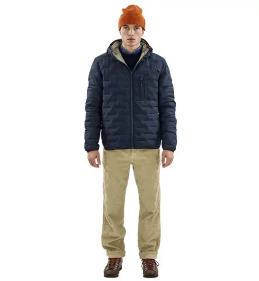 Reversible Light Hood Jkt M - giacca piumino - uomo Dark Blue