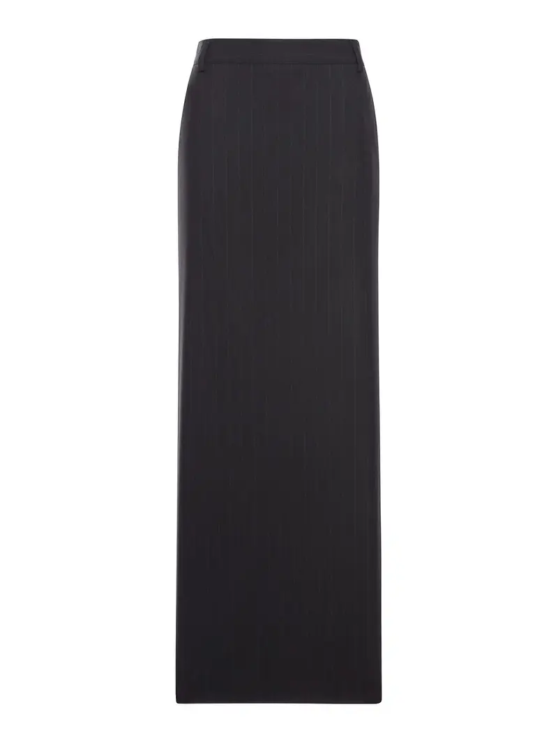 Gonna a tubino in jersey Nero