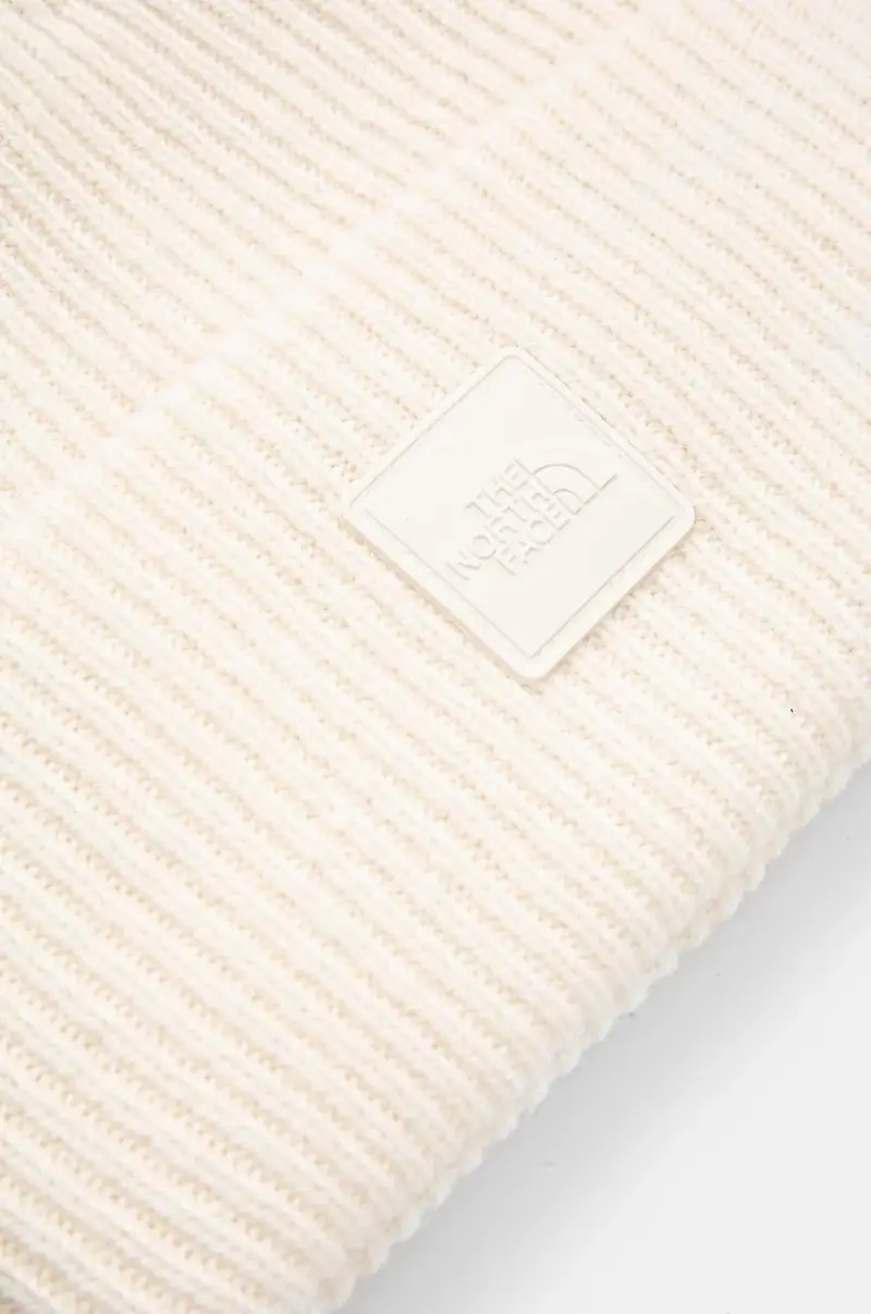 berretto in lana Urban Patch Beanie colore beige NF0A7WJGQLI1 miniatura 3