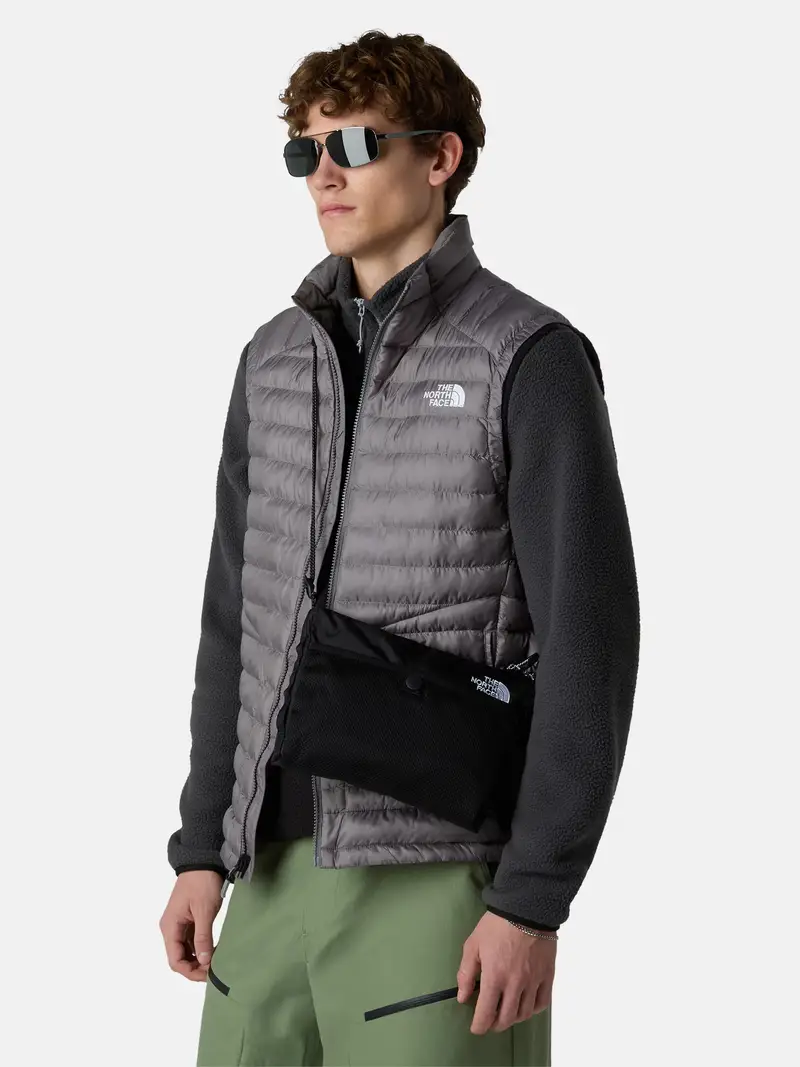 Borsa a spalla nero / bianco miniatura 3