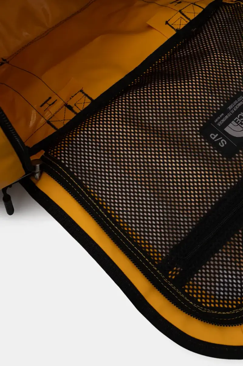 borsa sportiva Base Camp Duffel 50L colore giallo NF0A52ST4WP1 miniatura 5