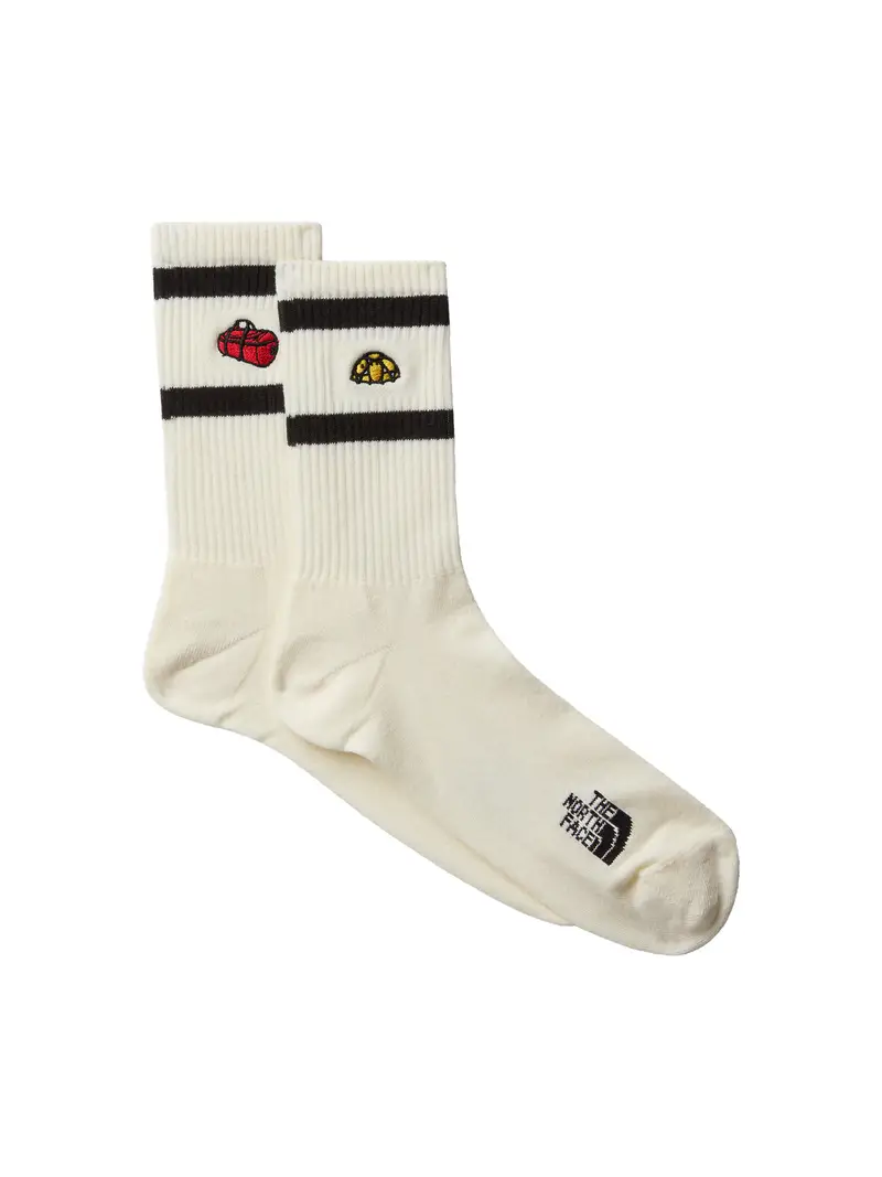 Calzino 'Icons' marrone scuro / giallo / rosso / bianco naturale miniatura 2