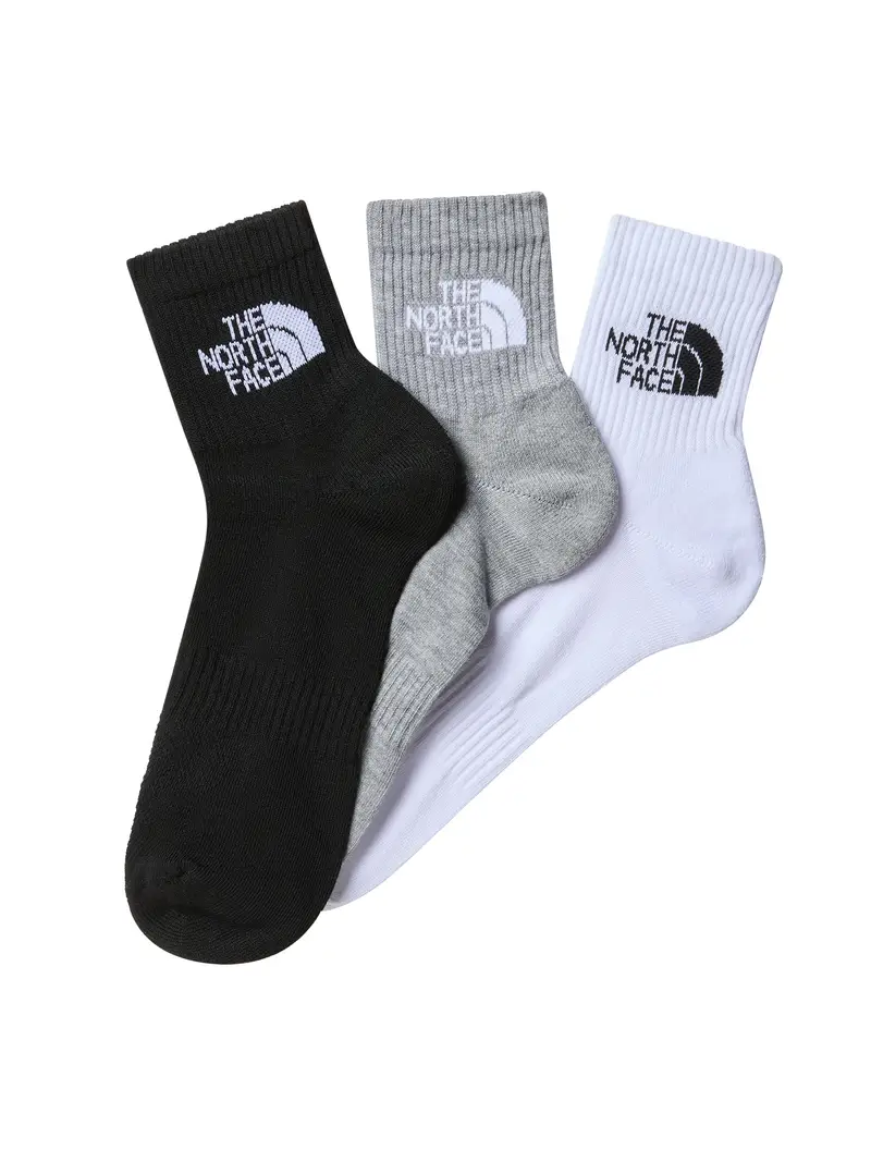 Calzino sportivo grigio sfumato / nero / bianco